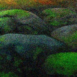 Mossy Boulders Mosaic
