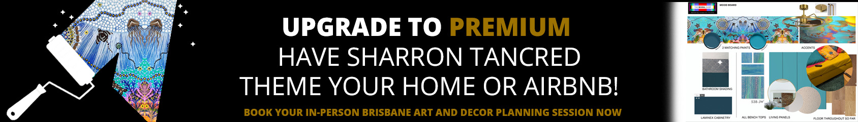 banner with link - Book a in-person Brisbane Art and Decor Planning Session with Sharron Tancred to theme your home or airnbnb - The Mural Shop
