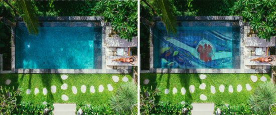 Decorative_building_products_Mosaic-Art_Murals_Pool-Hawaiian_Flower-by_Sharron_Tancred_The_Mural_Shop