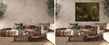 Large-custom-forest-artwork-in-muted-colour-palette-for-balcony-patio-verandah-high-rise-apartment-decor-delivered-ready-to-hang