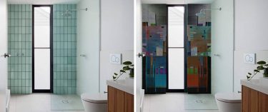 colourful-modern-tile-ideas-for-unique-bathrooms-tile-strips-by-the-mural-shop-artist-sharron-tancred